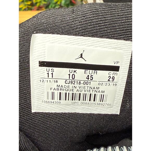 Nike Air Jordan Retro 8 VIII Quai 54 Basketball Sneakers Shoes‎ Black Mens 11 - Picture 8 of 10